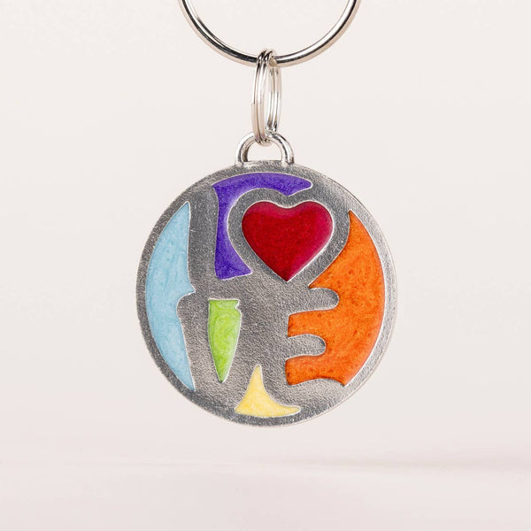 Danforth Pewter - Love & Pride Keyring