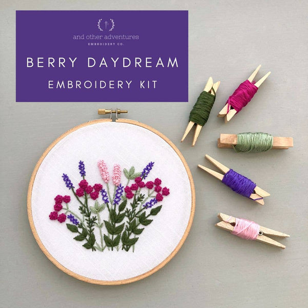 And Other Adventures Embroidery Co - Hand Embroidery Kit - Berry Daydream