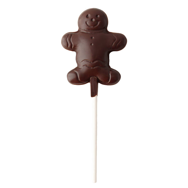 Vermont Nut Free Chocolates - Chocolate Gingerbread Man Pop: Milk