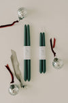 Mo&Co Home - Forest Green | Dipped Beeswax Taper Candles | All Natural