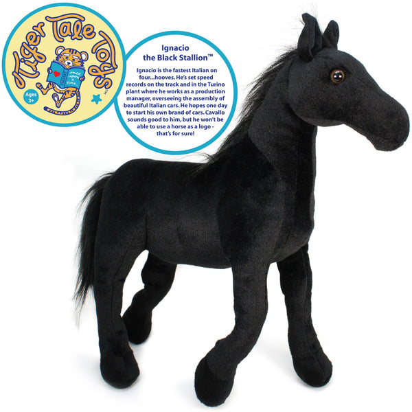 Ignacio The Black Stallion | 18 Inch Stuffed Animal Plush