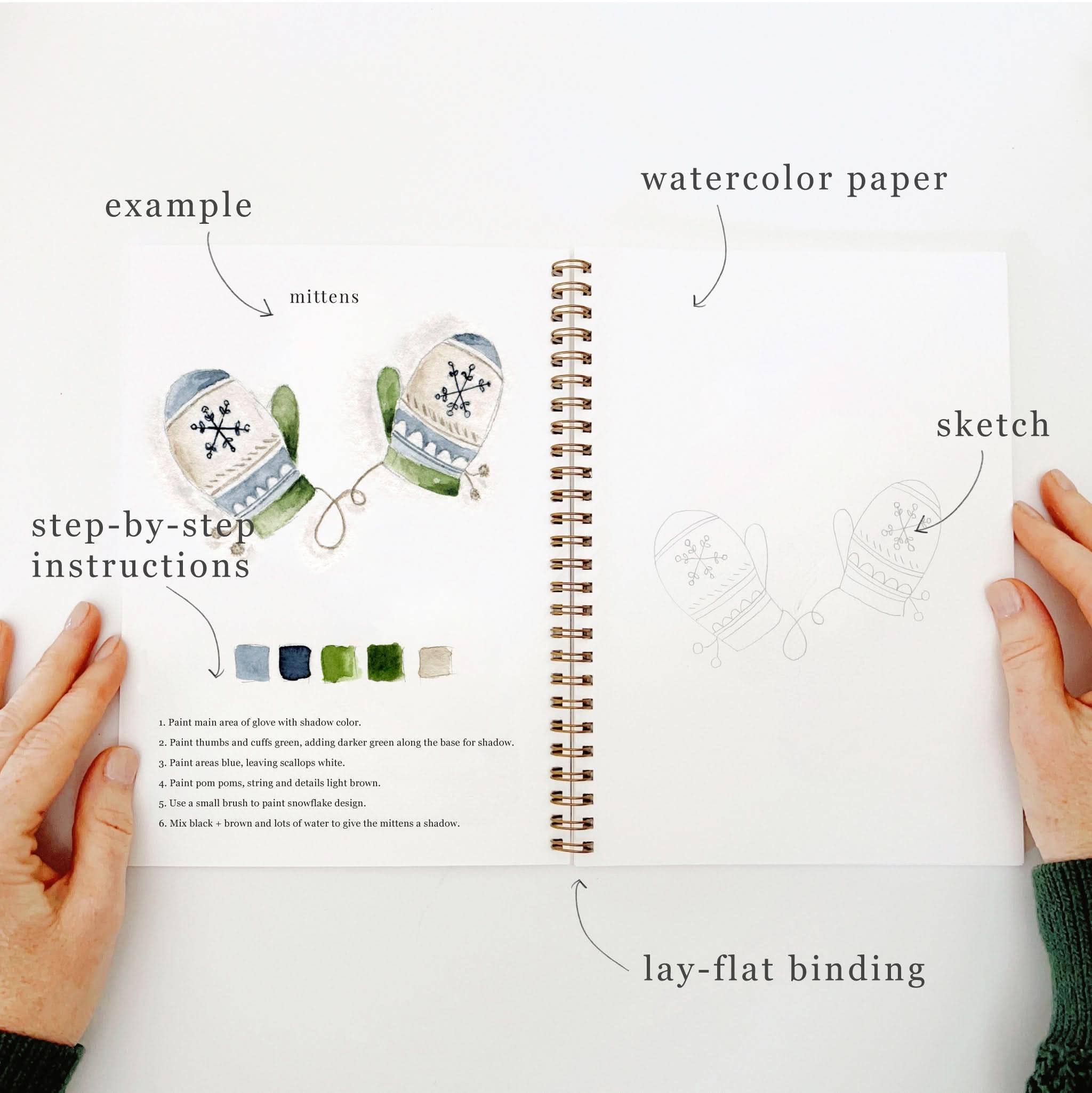 emily lex studio - Winter watercolor workbook