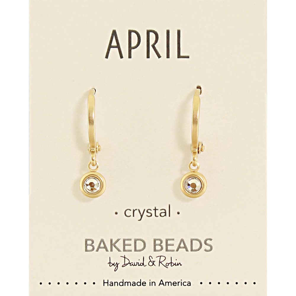 Baked Beads - Birthstone Huggie Earring