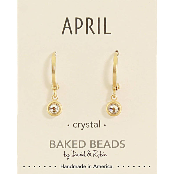 Baked Beads - Birthstone Huggie Earring