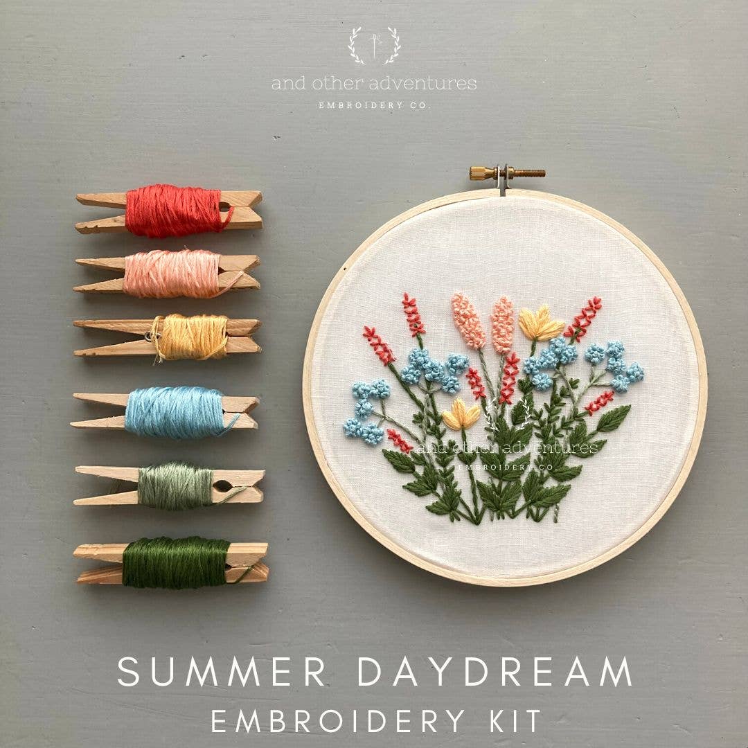 And Other Adventures Embroidery Co - Hand Embroidery Kit - Summer Daydream