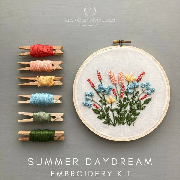 And Other Adventures Embroidery Co - Hand Embroidery Kit - Summer Daydream