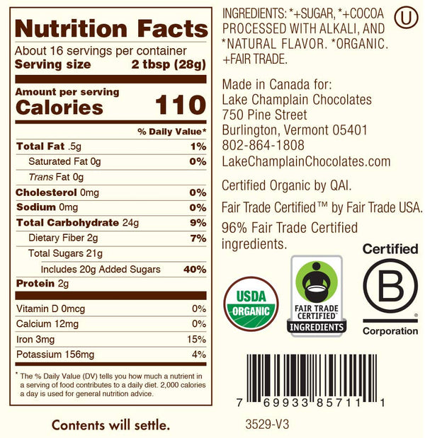 Lake Champlain Chocolates - Hot Chocolate Mix, Marshmallow Flavor, Organic & Fair Trade