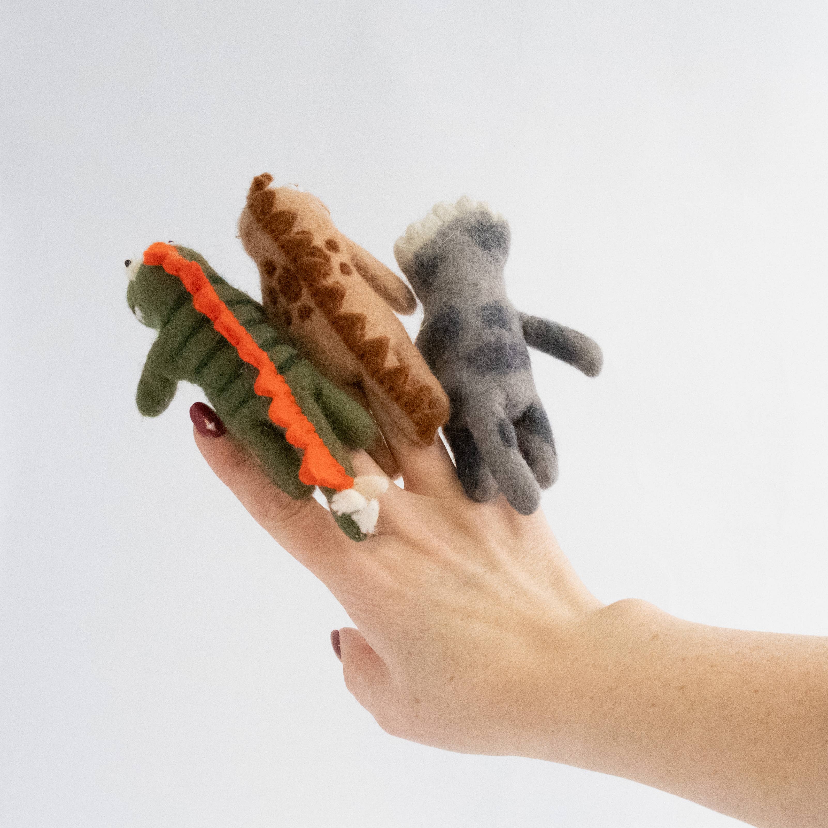 The Winding Road - Finger Puppets - Sensory Play - Dinosaur - Assorted