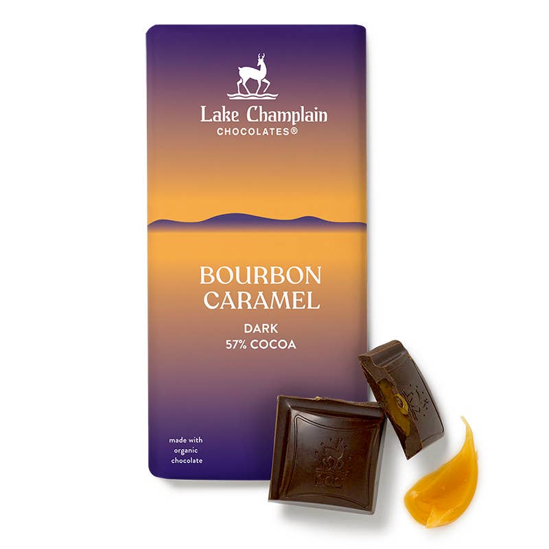 Lake Champlain Chocolates - Dark Chocolate, Bourbon Caramel Signature Bar, Fair Trade