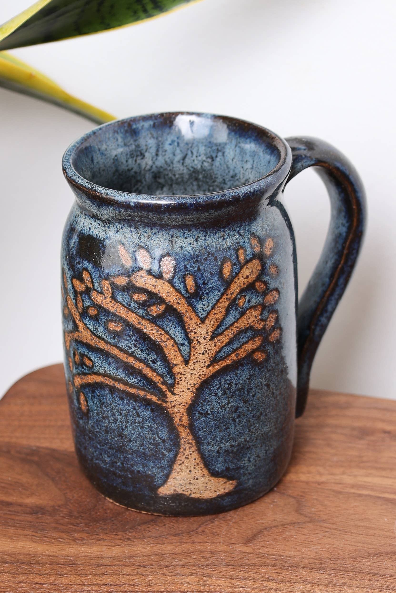 Artisan Hand-Thrown Nature Mugs