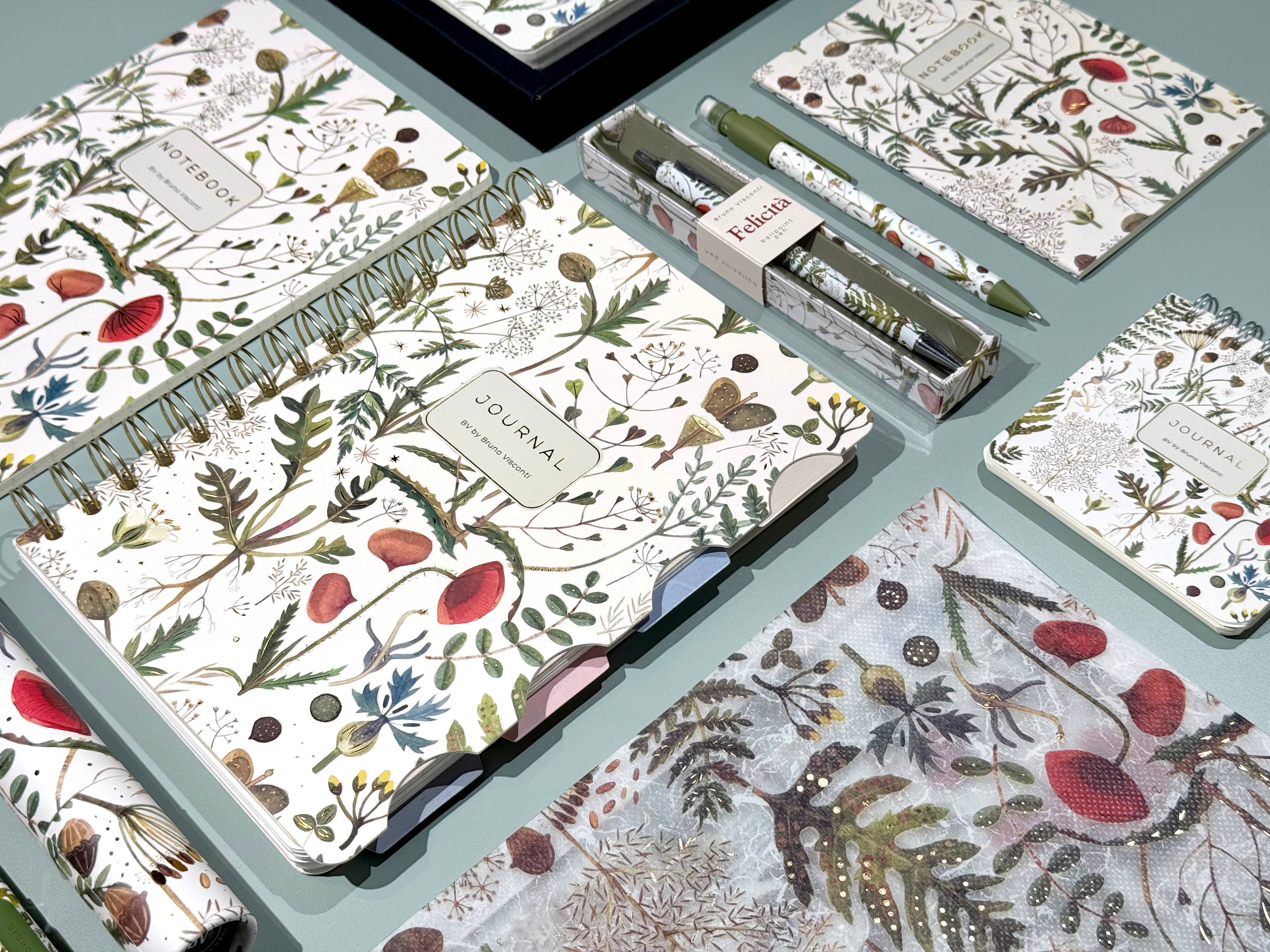 BV by Bruno Visconti - Greens and Flowers Notebook