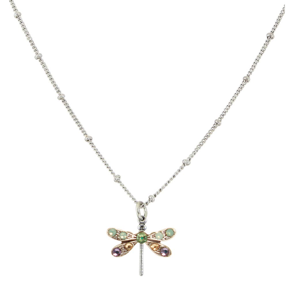 Baked Beads - Crystal Dragonfly Necklace