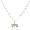 Baked Beads - Crystal Dragonfly Necklace