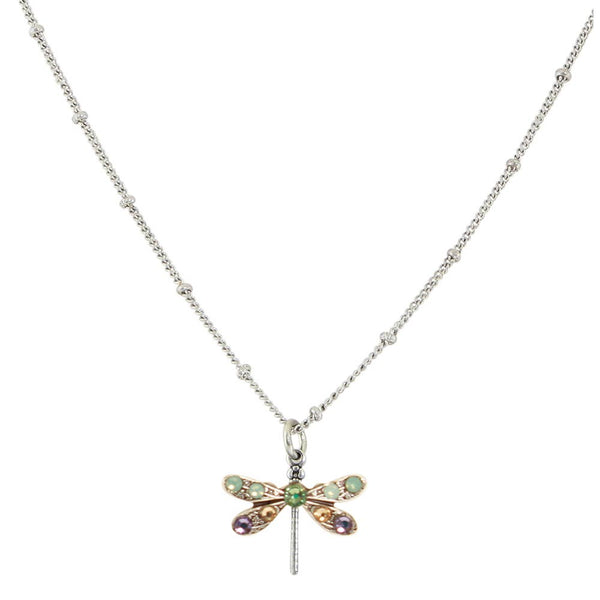 Baked Beads - Crystal Dragonfly Necklace