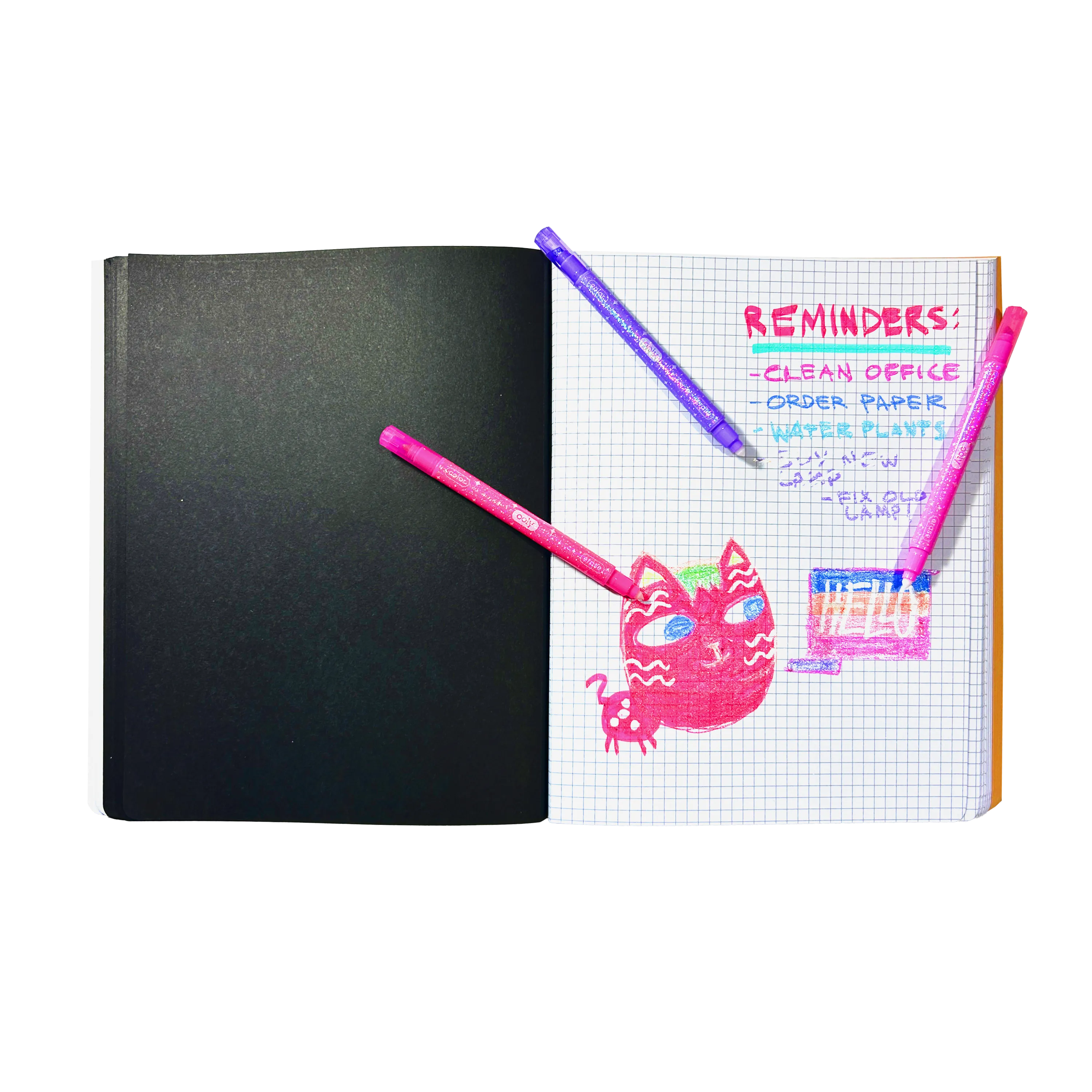 OOLY - Make no Mistake!: Glittery Erasable Markers (Set of 12)
