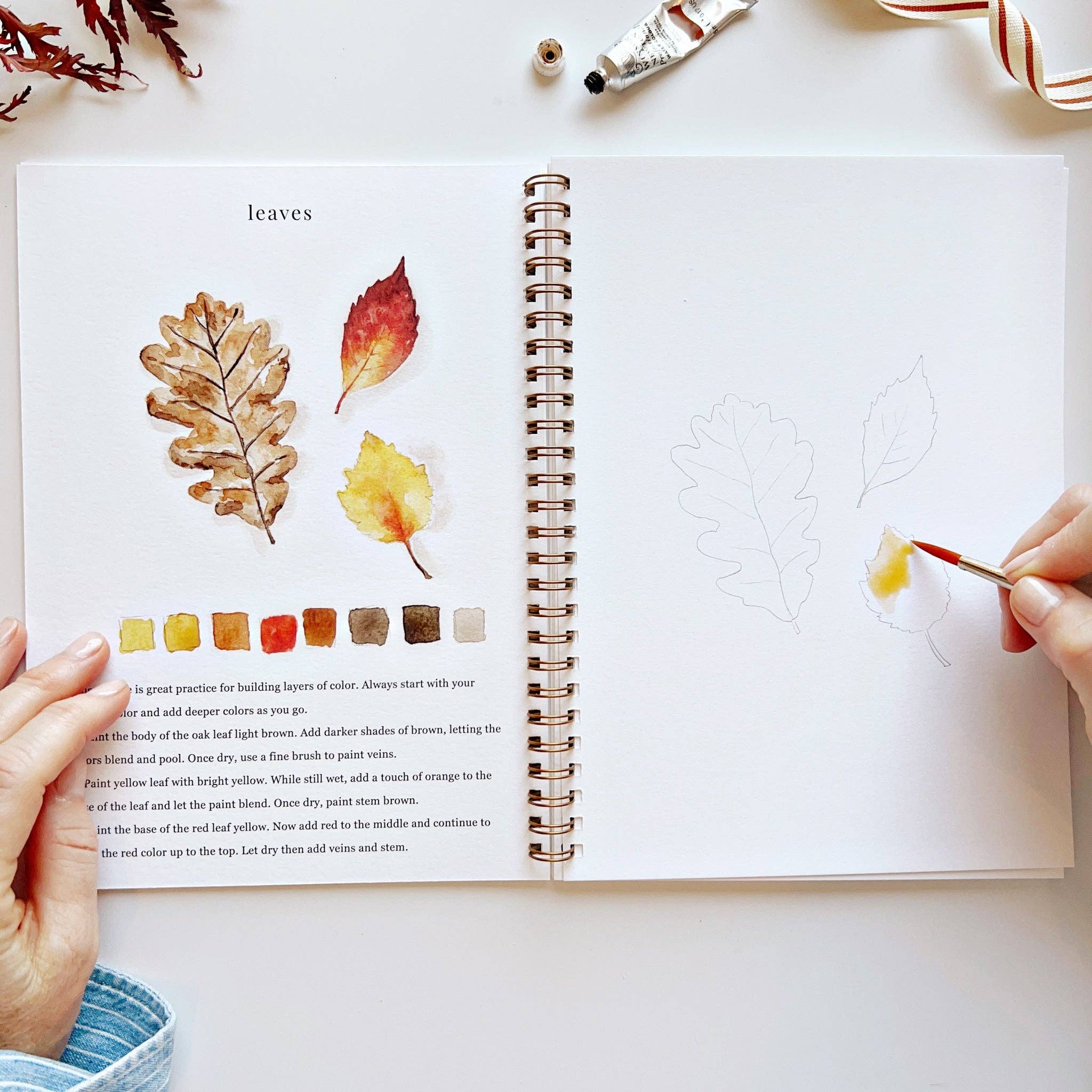 emily lex studio - Autumn watercolor workbook