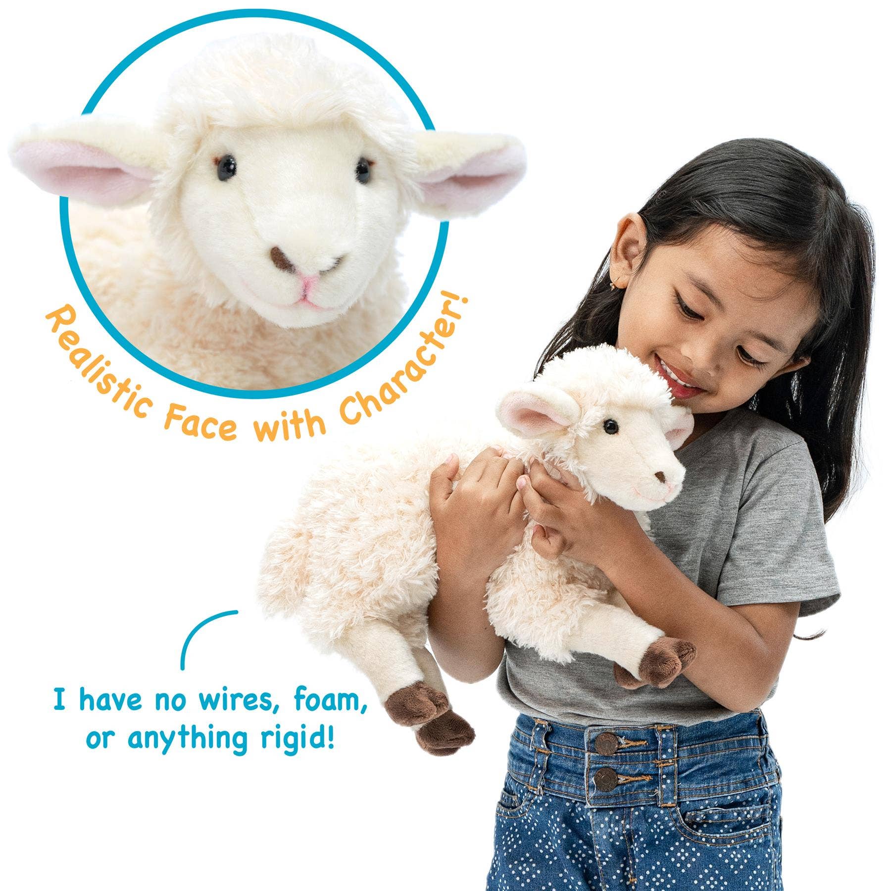 VIAHART Toy Co. - Shooky The Sheep - 13 Inch Stuffed Animal Plush
