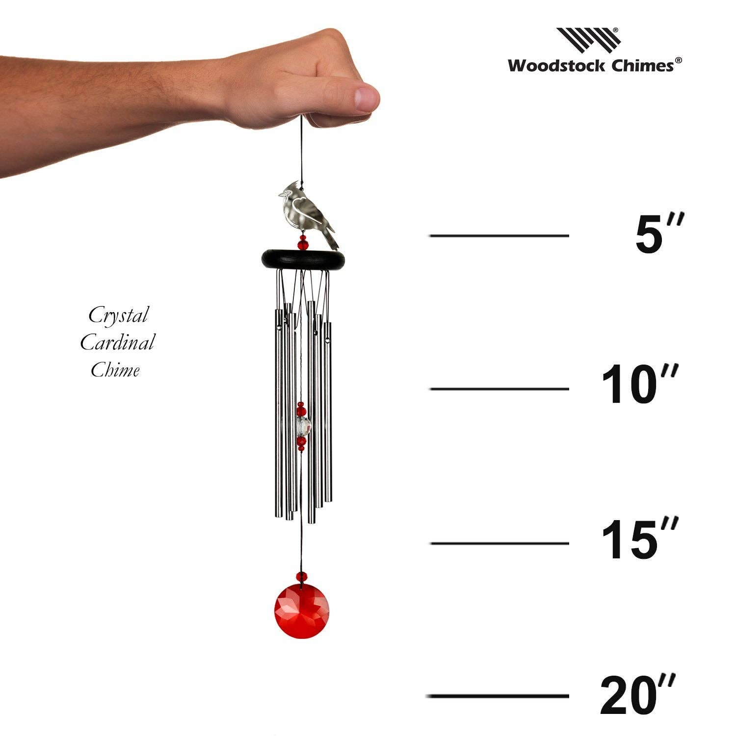 Woodstock Chimes - Crystal Cardinal Chime™