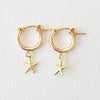 Nest Pretty Things - Thick Gold Filled Hoops with Charms, Starfish, Sun, or Heart