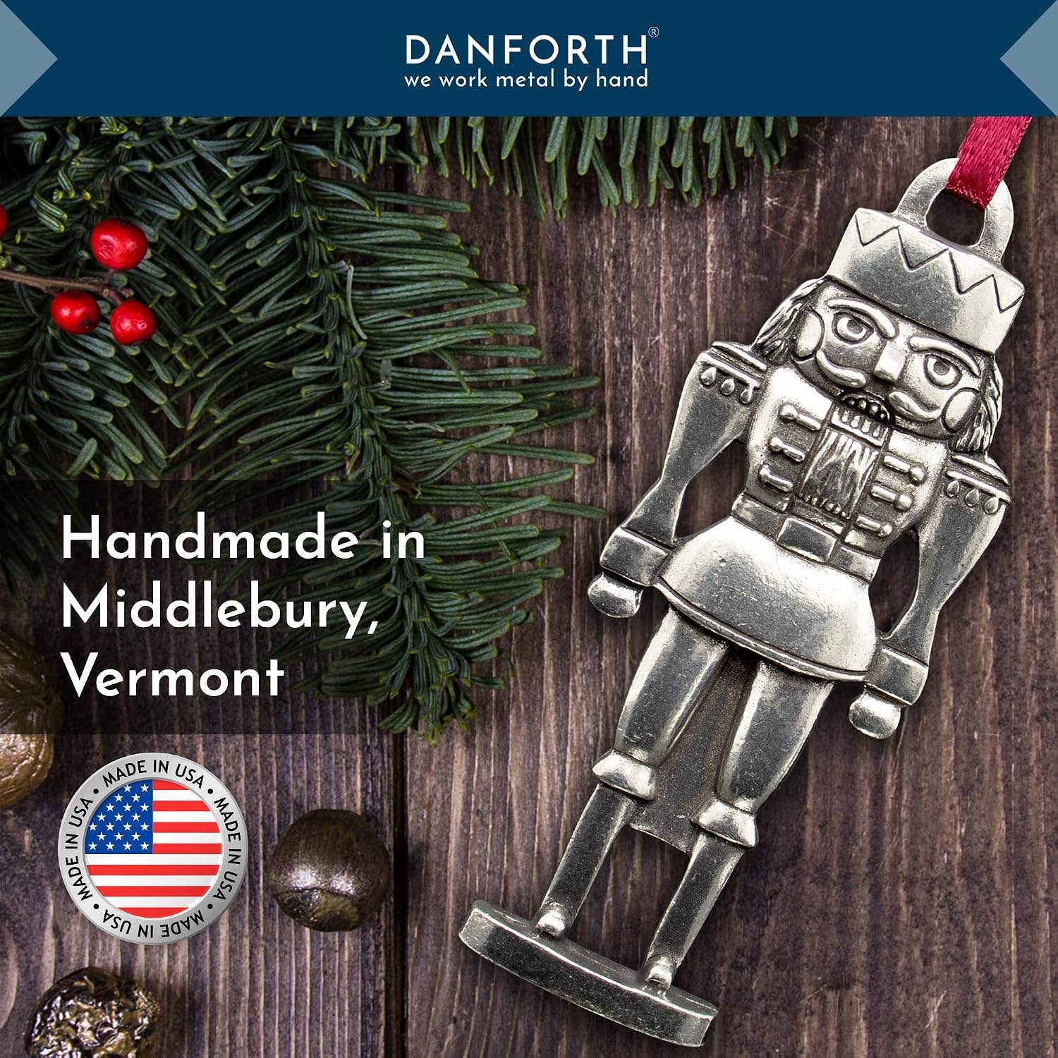 Danforth Pewter | Handcrafted Heirloom Quality Gifts - Nutcracker 1997 | Pewter Ornament | Christmas Ornament