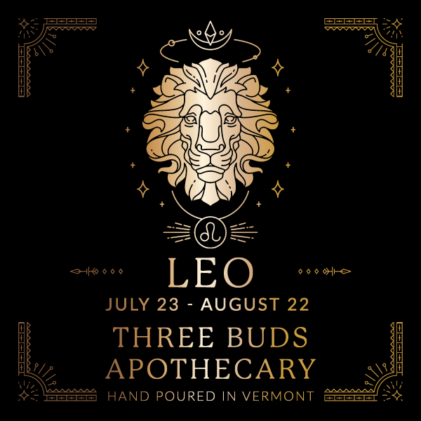 Three Buds Apothecary - Leo Zodiac Astrology Soy Candle
