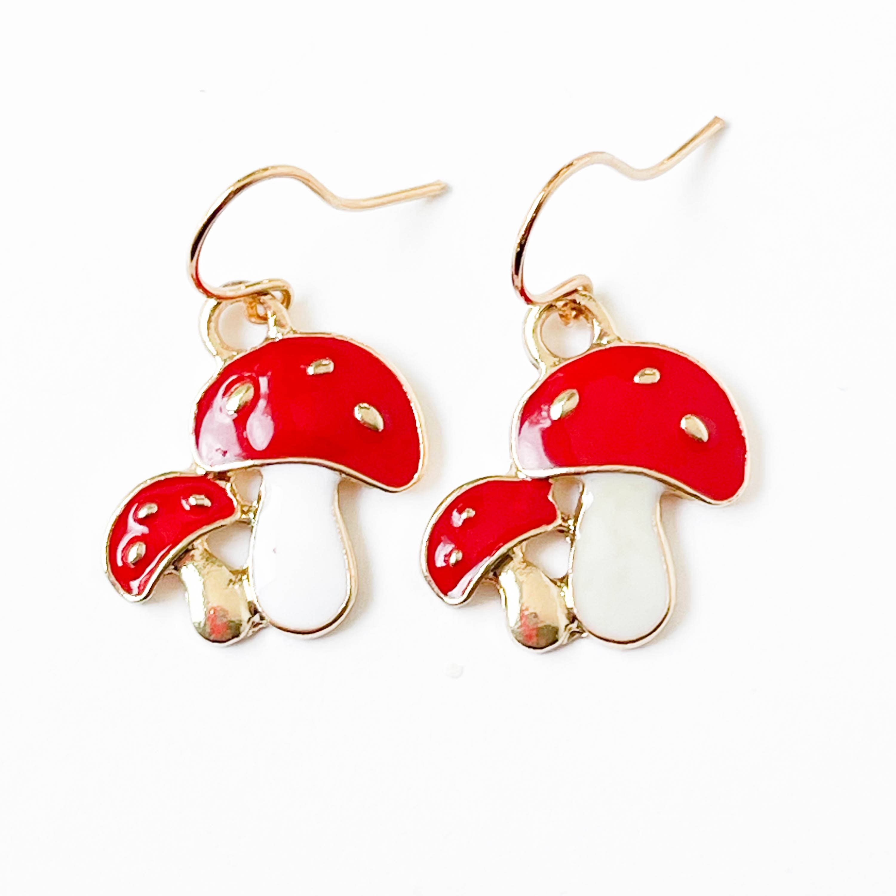 Kids Tiny Cute Charm Earrings and Clip-Ons Stocking stuffers: White Cloud / Clip-Ons