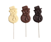 Sweet on Vermont Artisan Confections - Holiday Lollipops: Milk / Snowflake