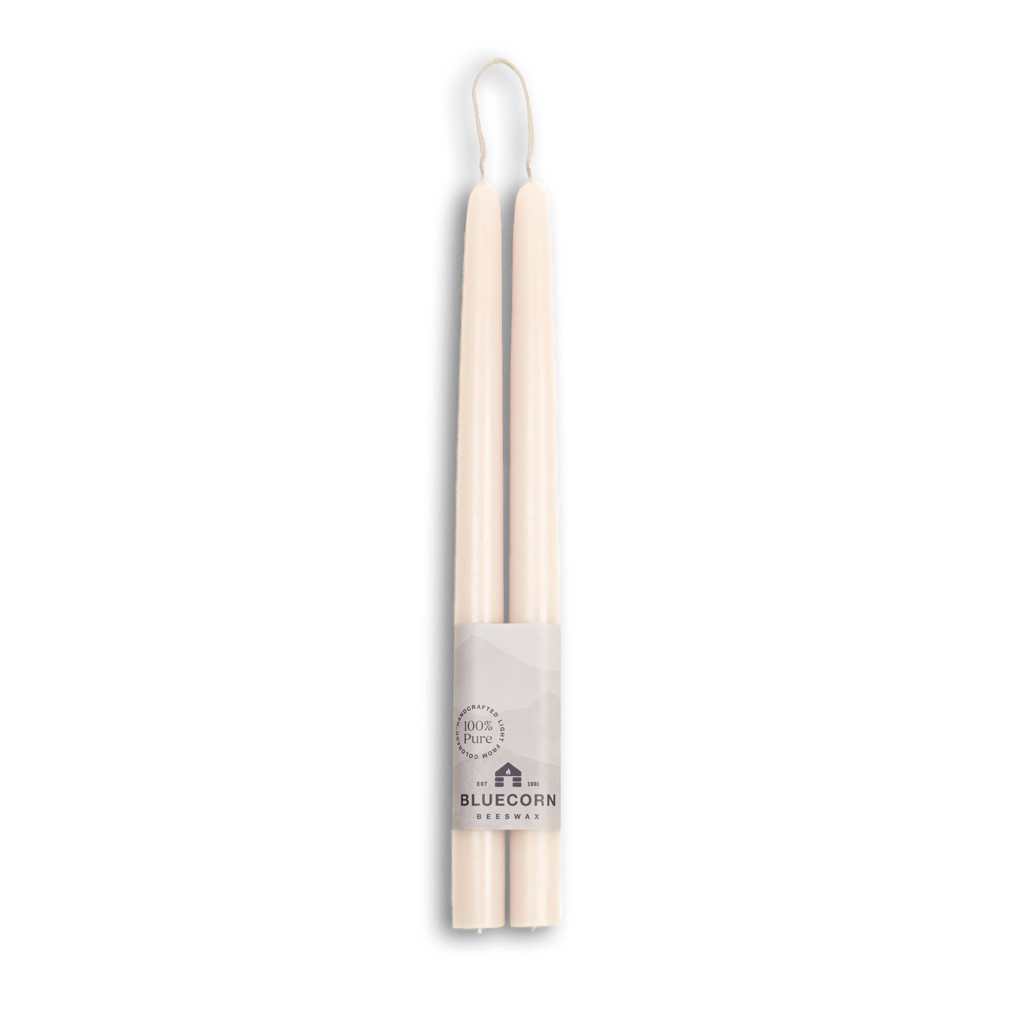Bluecorn Candles - Beeswax Taper Candles – Eco-Friendly, Dripless & Handmade