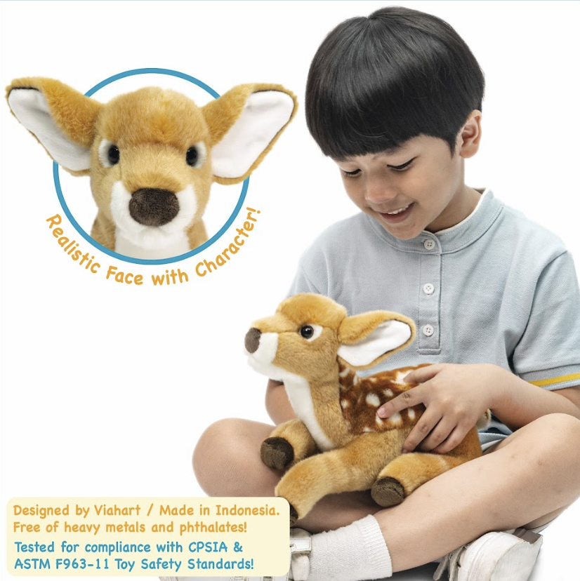 VIAHART Toy Co. - Debbie The Baby Deer - 12 Inch Stuffed Animal Plush