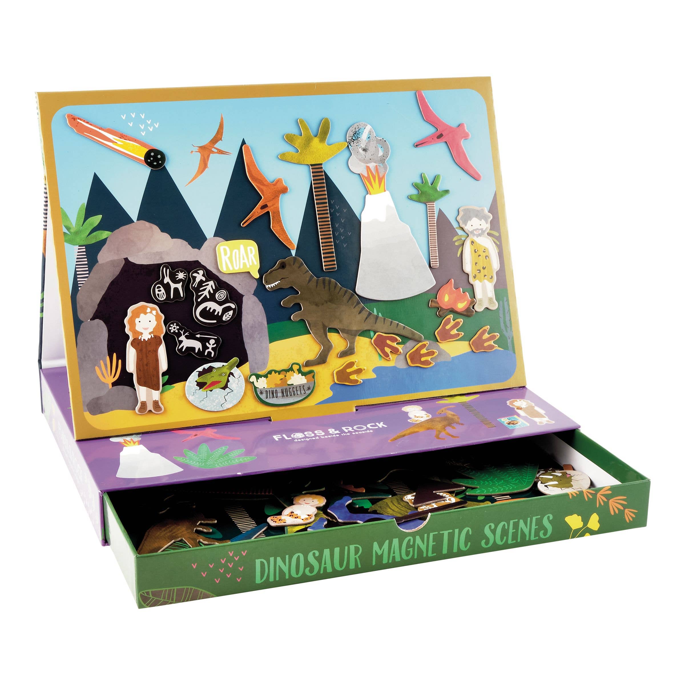 Floss and Rock - Dinosaur Magnetic Play Scene