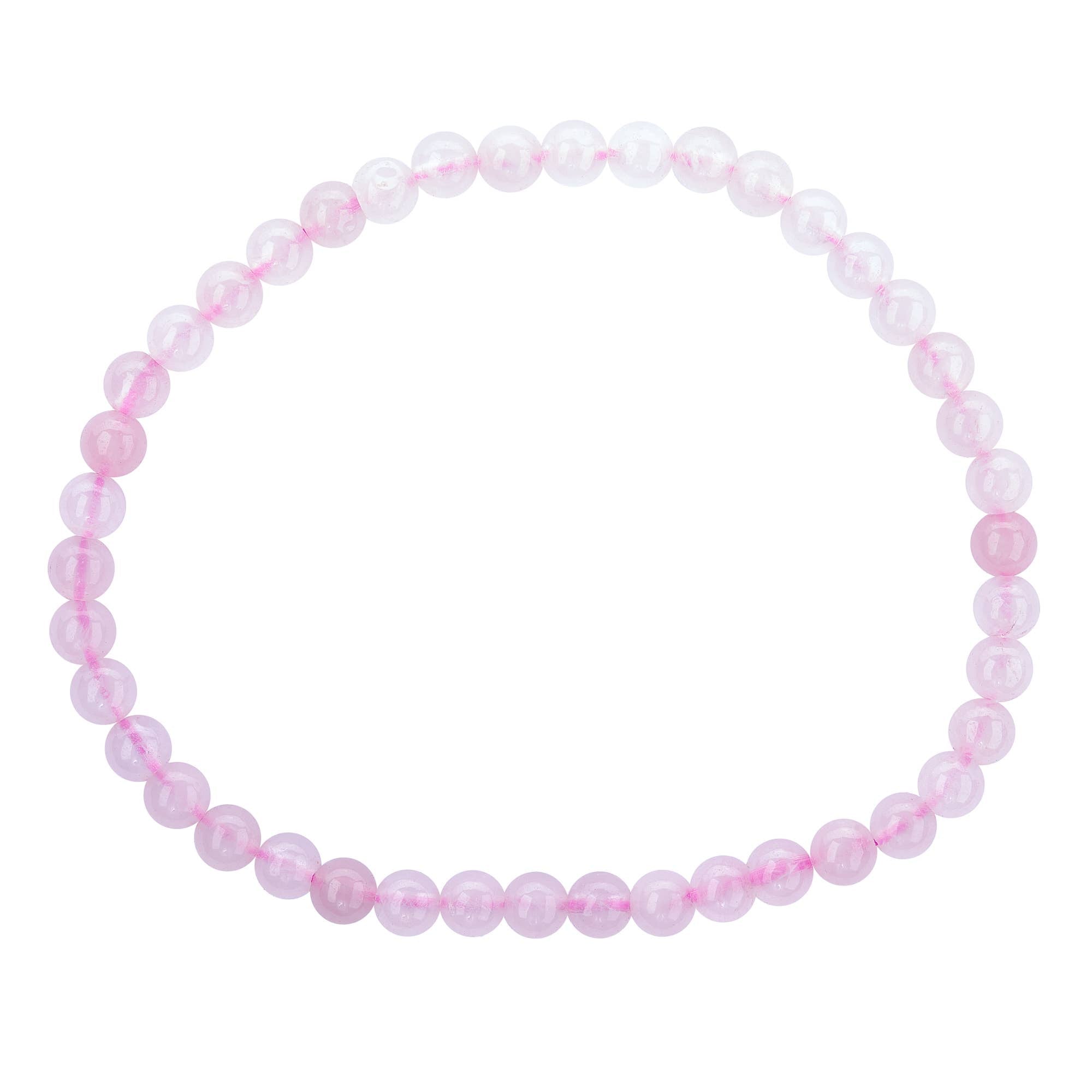 Crystal Bracelet - 4mm Rose Quartz