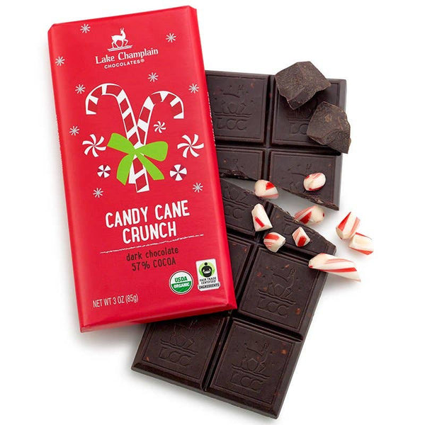 Lake Champlain Chocolates - Candy Cane Crunch Holiday Organic Bar