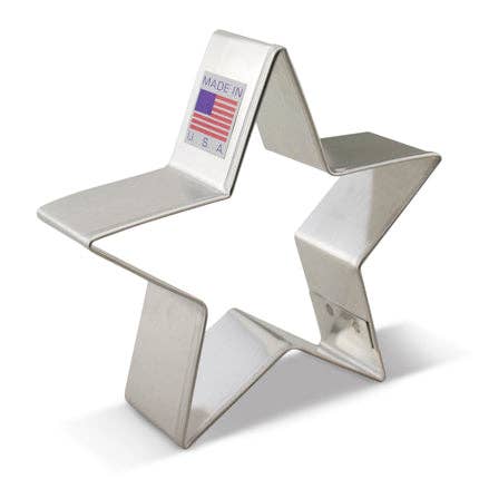 Ann Clark - Star Cookie Cutter, 3 3/8". (Bag of 1 Dozen)
