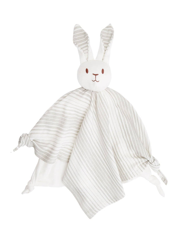 Under the Nile - Lovey Bunny Blanket Friend - Grey Ombre Stripe