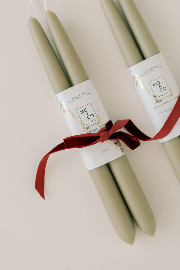 Mo&Co Home - Limited Edition! Bayberry Dipped Taper Candles