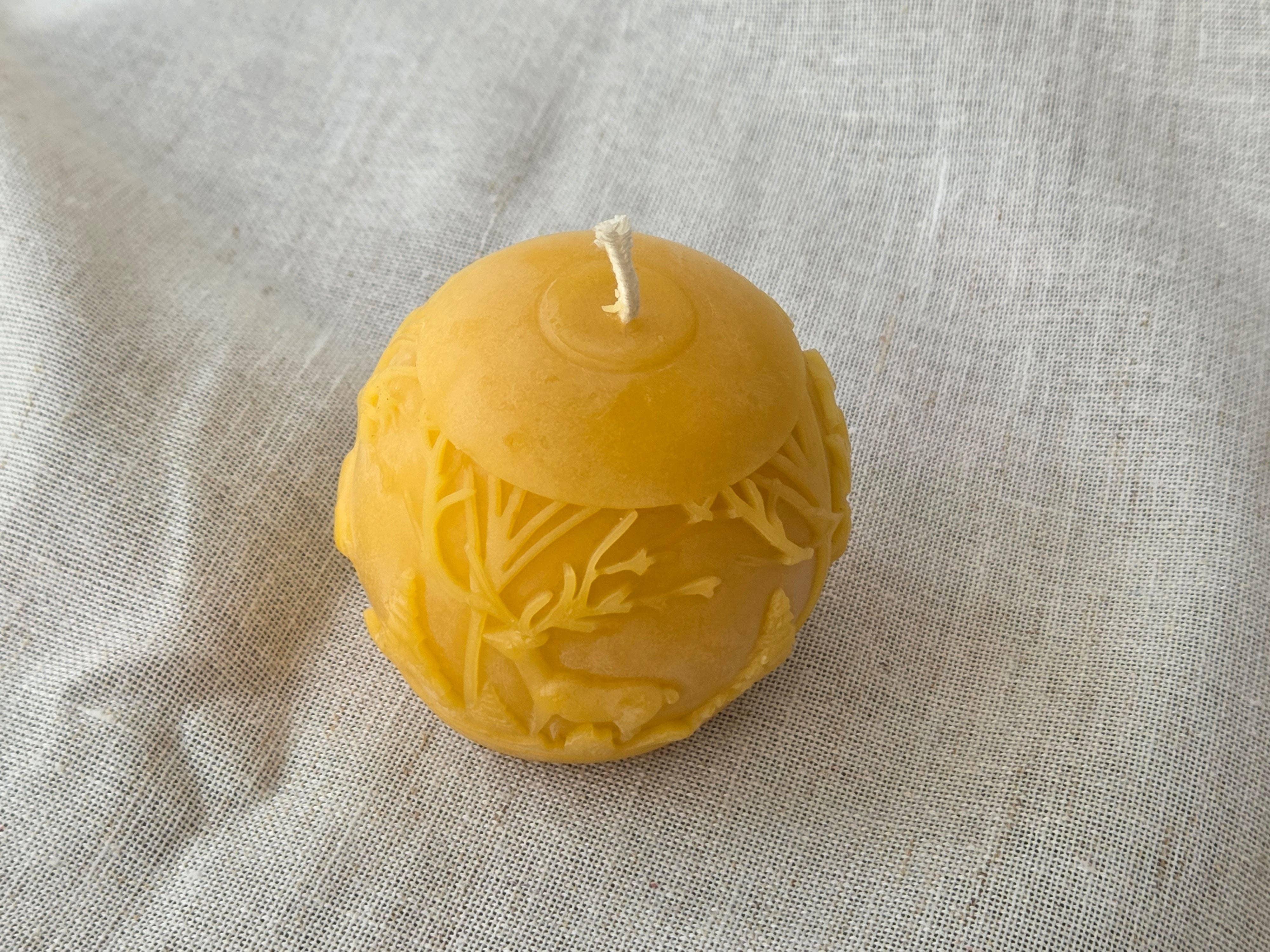 Farm and Hive - Stag Ball | Beeswax Candle