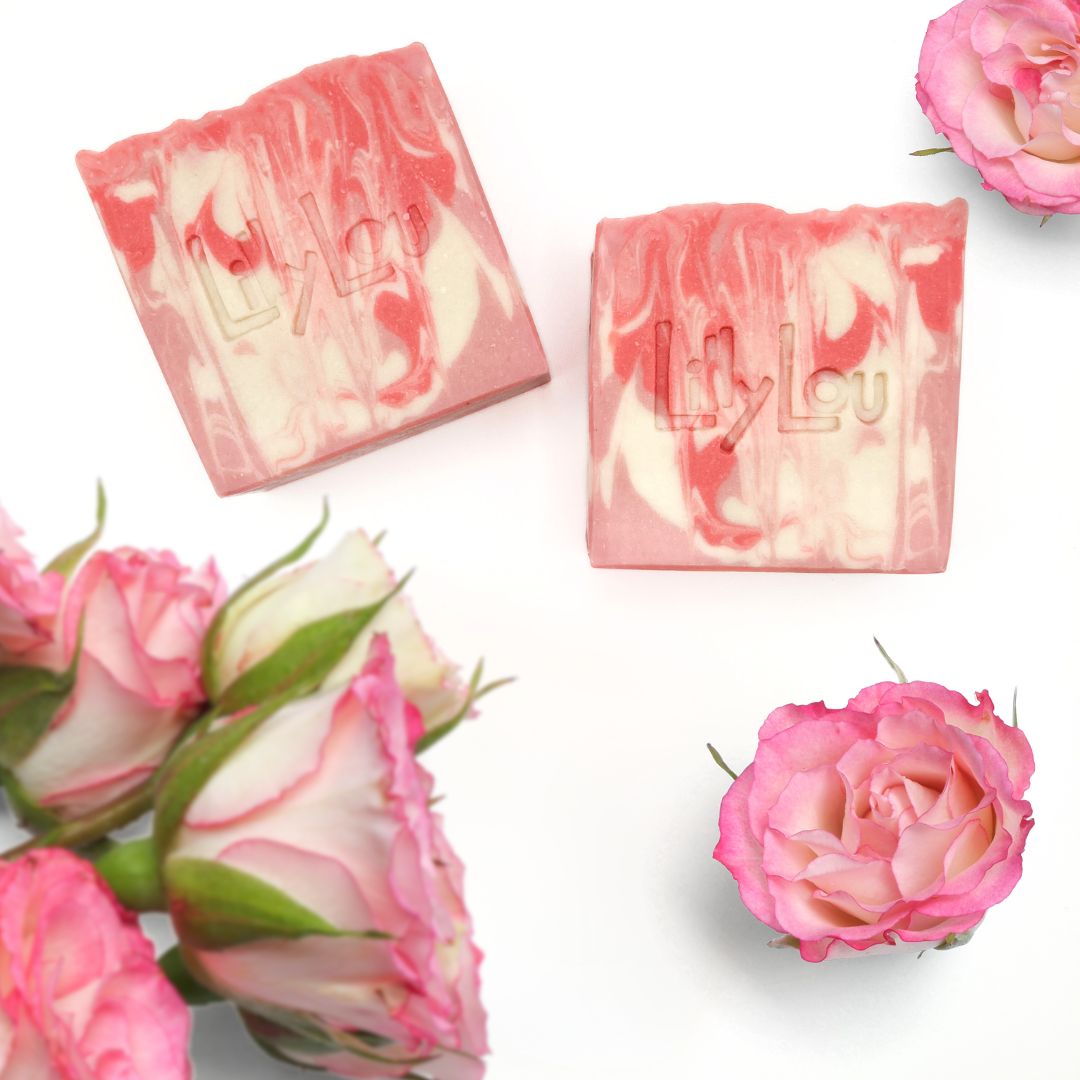 Lilly Lou Soap Co. - Rose Bud Soap Bar  | Valentine's Day Soap | Goat Milk Soap