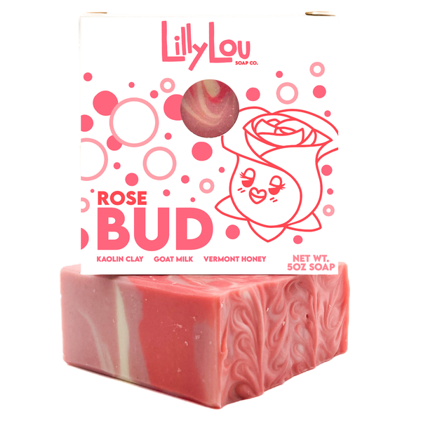 Lilly Lou Soap Co. - Rose Bud Soap Bar  | Valentine's Day Soap | Goat Milk Soap