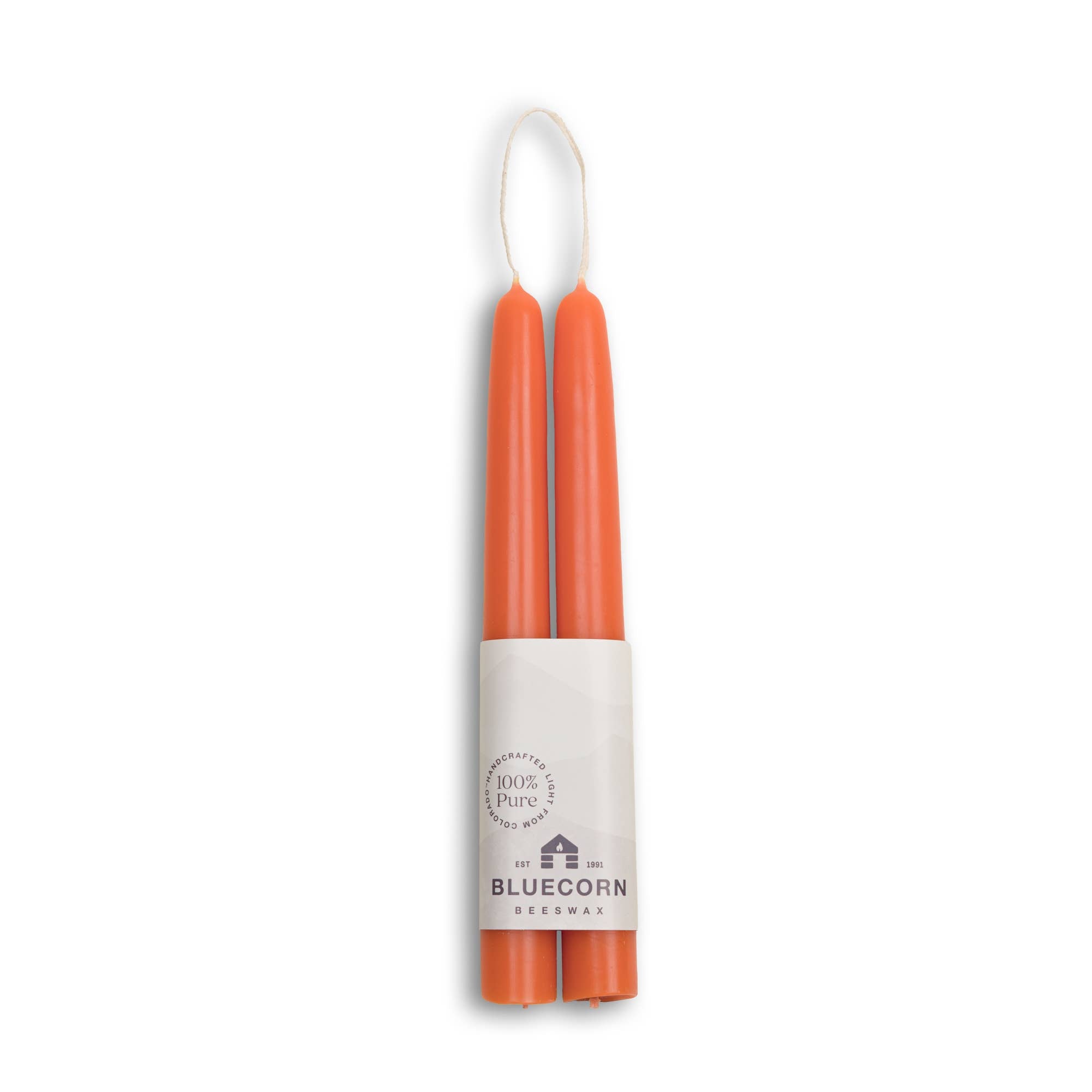 Bluecorn Candles - Beeswax Taper Candles – Eco-Friendly, Dripless & Handmade