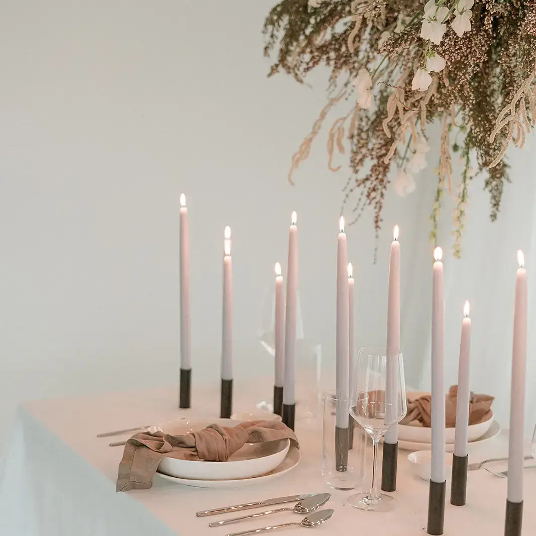 Mo&Co Home - Bluebell | Dipped Beeswax Taper Candles | All Natural