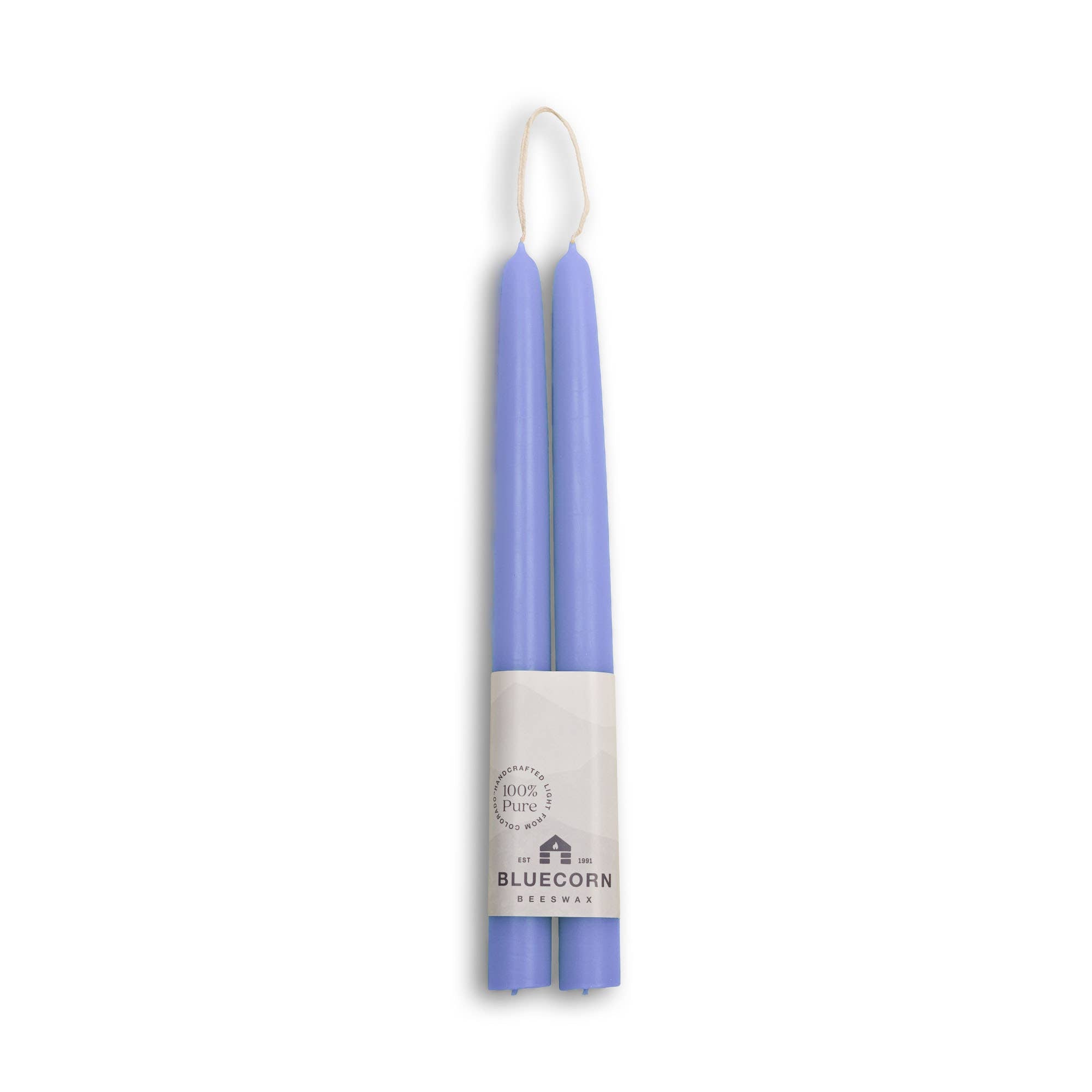 Bluecorn Candles - Beeswax Taper Candles – Eco-Friendly, Dripless & Handmade
