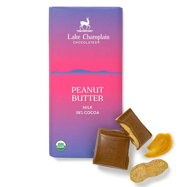Lake Champlain Chocolates - Milk Peanut Butter Signature Bar, Organic & Fair Trade