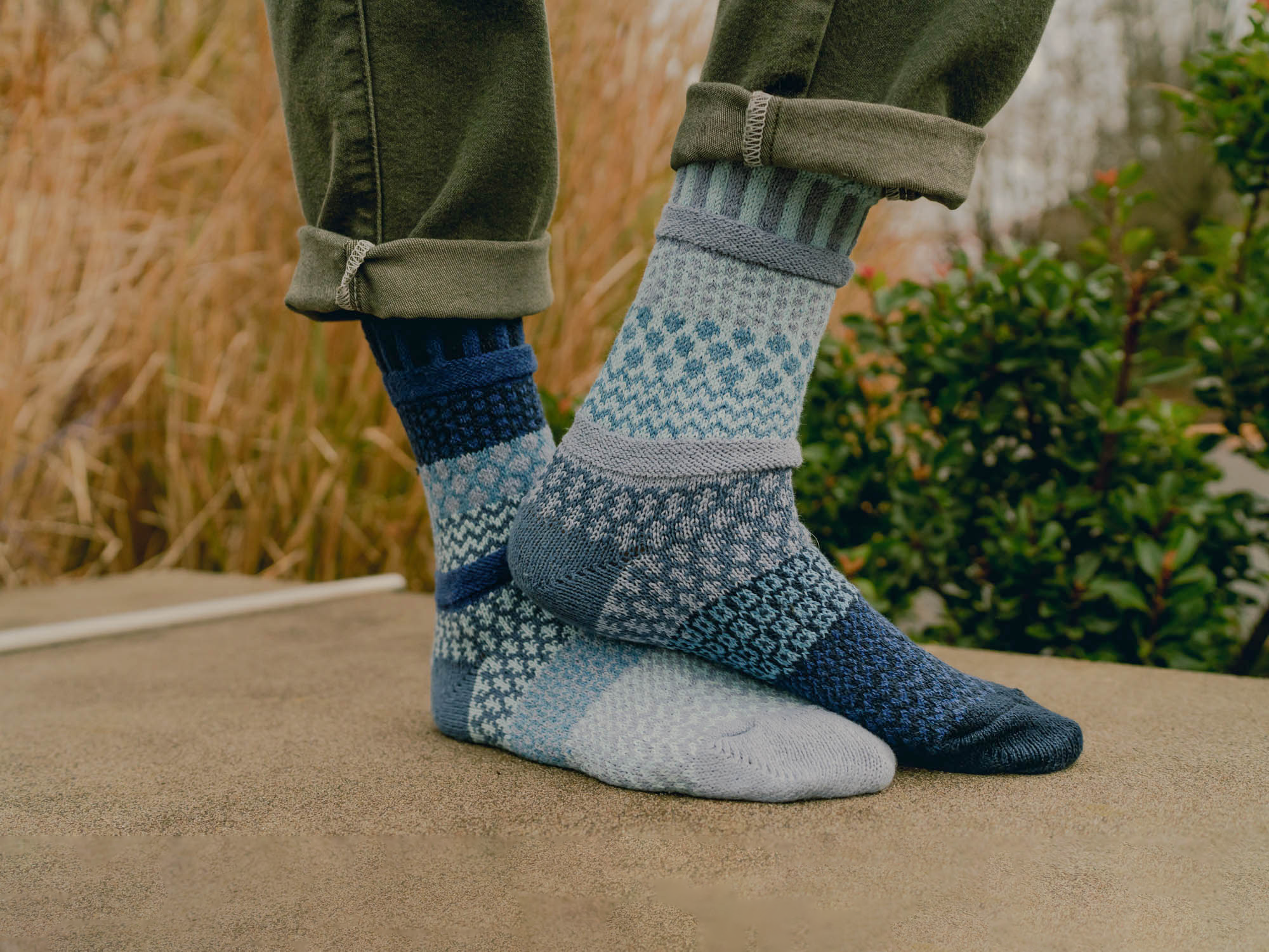 Solmate Socks - Horizon Crew Socks | Eco-Friendly & Made in the USA