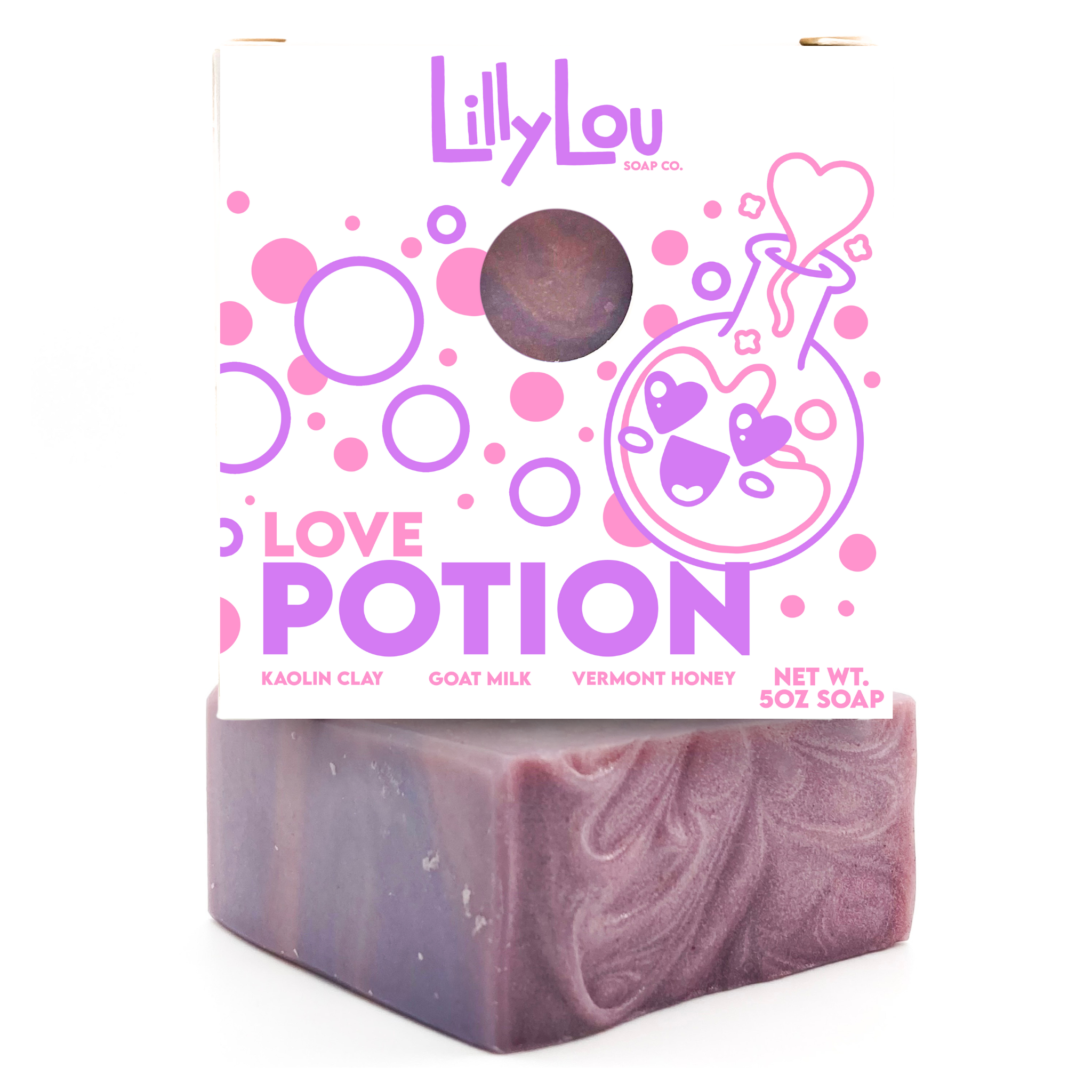 Lilly Lou Soap Co. - Love Potion Soap | Valentine's Day Soap | Goat Milk Soap