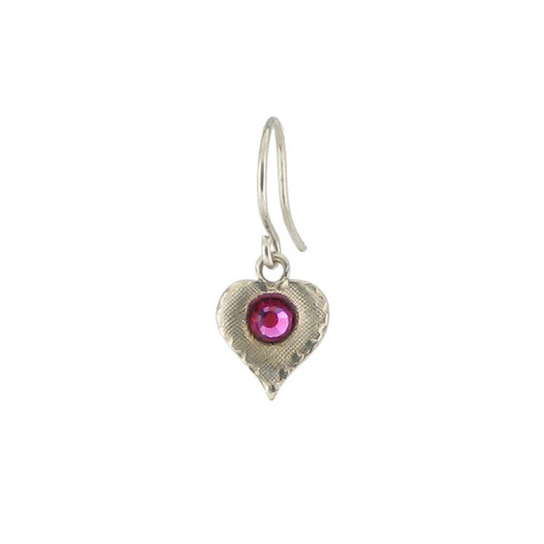 Baked Beads - Heart Crystal Earrings