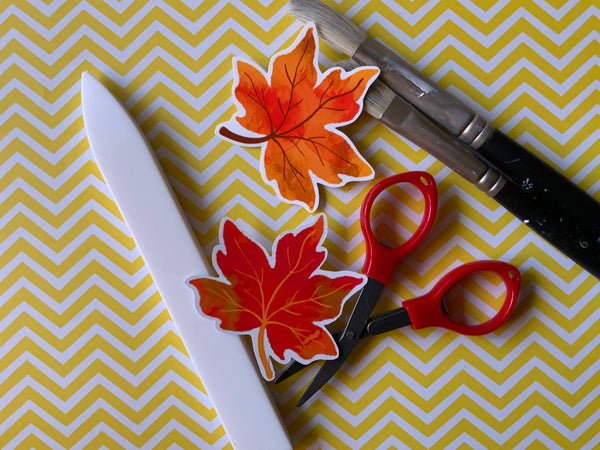 inkpaperfable - Autumn Maple Leaves Sticker