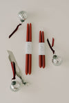 Mo&Co Home -  Berry Red | Dipped Beeswax Taper Candles | All Natural