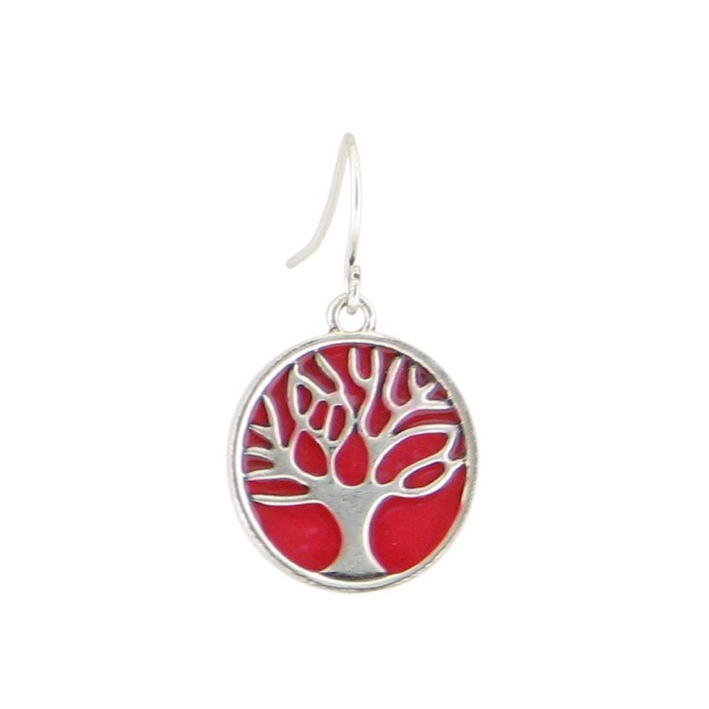 Baked Beads - Enamel Tree of Life Earring