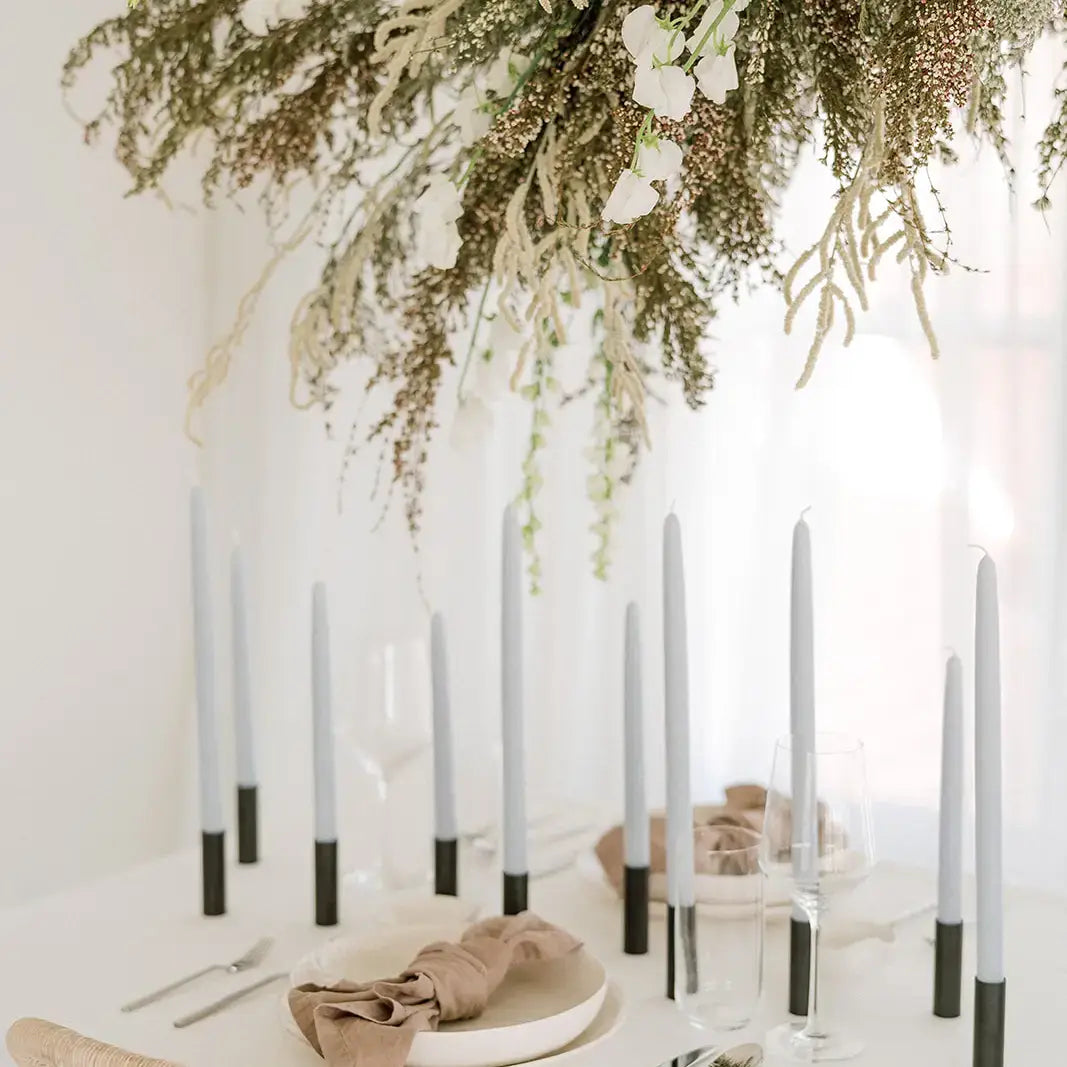 Mo&Co Home - Bluebell | Dipped Beeswax Taper Candles | All Natural