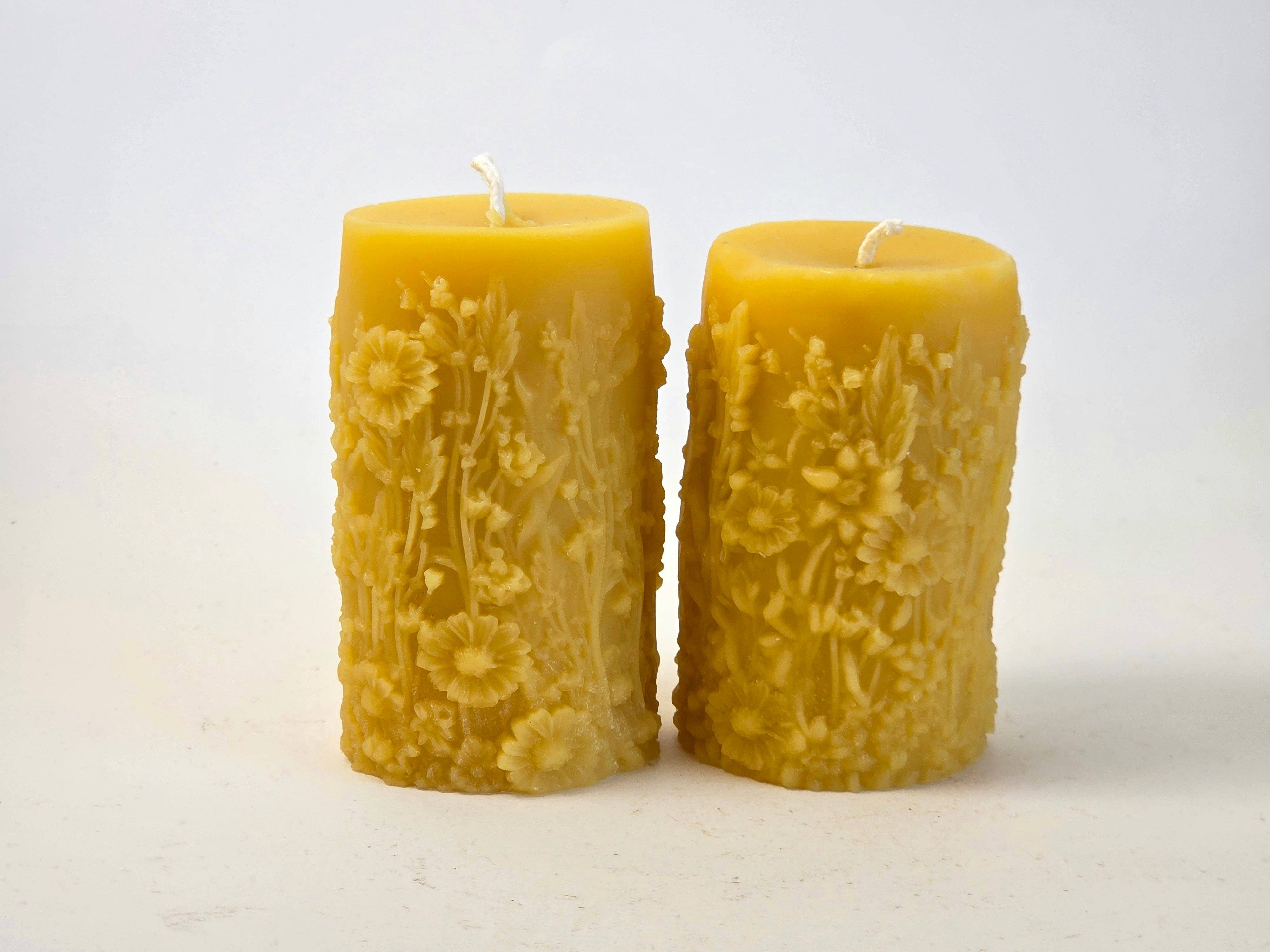 Farm and Hive - Garden Fairy Pillar | Beeswax Candle
